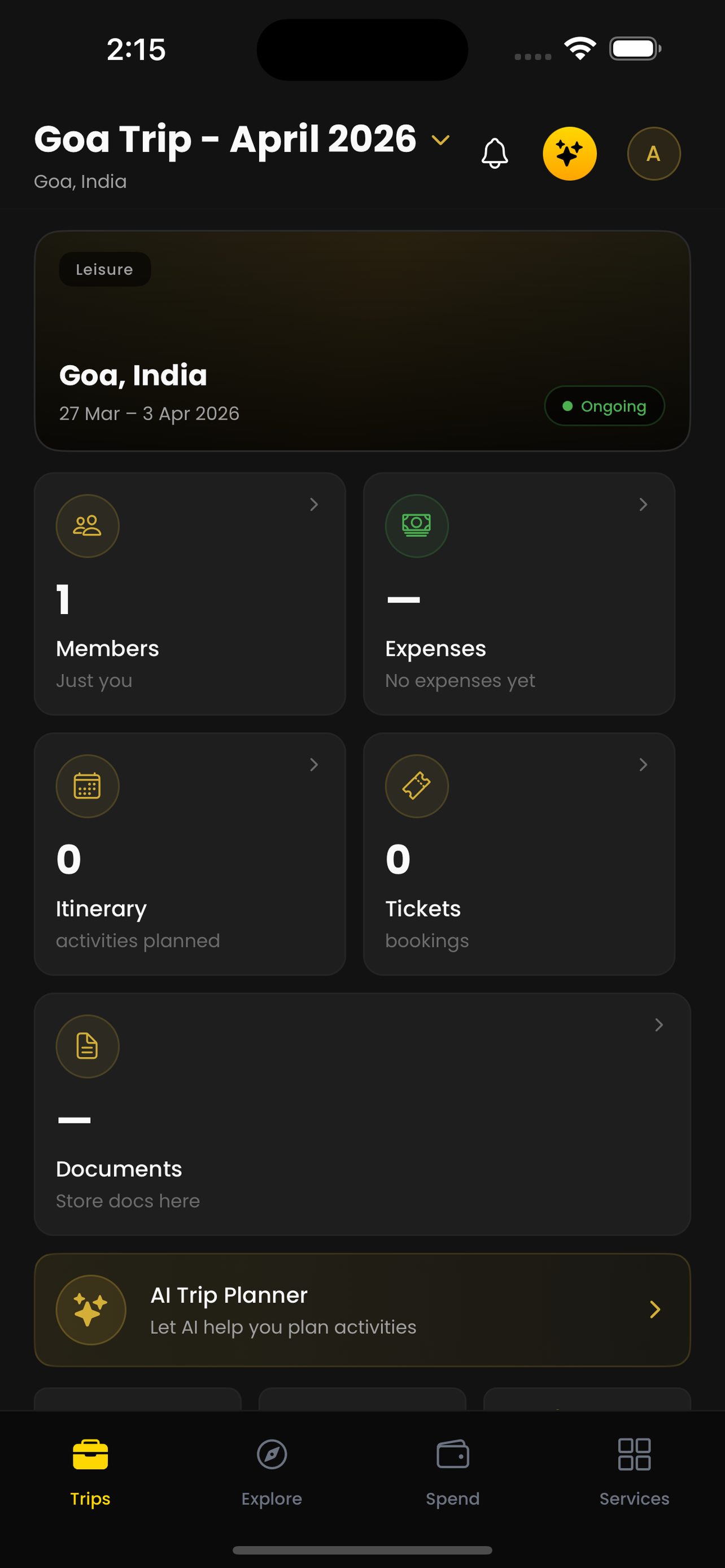 Trip Dashboard