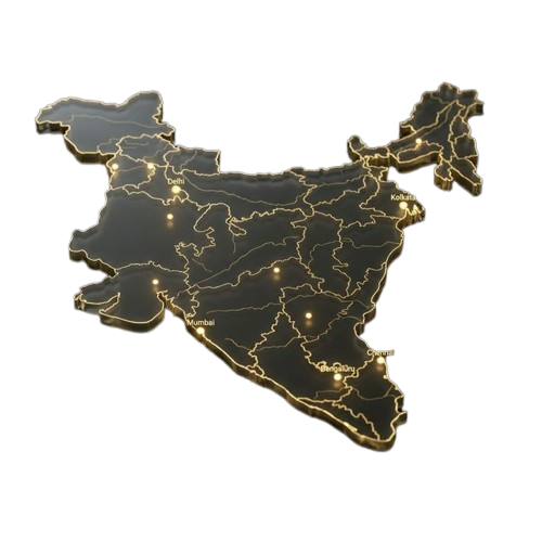 India Map Isometric